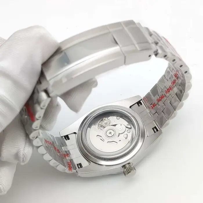 Montre mécanique automatique PARNSRPE en acier inoxydable avec cristal de saphir pour homme et femme occasions spéciales