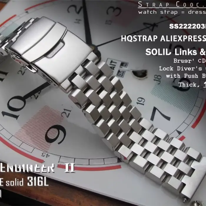 Bracelet en acier inoxydable massif