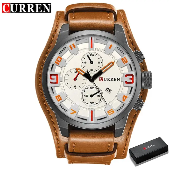 CURREN montres pour hommes Top marque de luxe mode et décontracté affaires montre à Quartz Date étanche montre-bracelet Hodinky Relogio Masculino