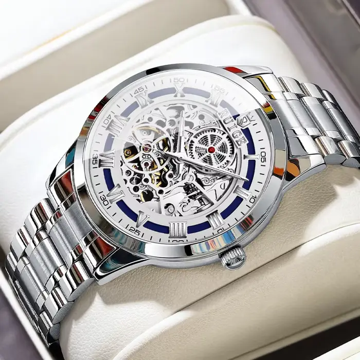 Montre mécanique entièrement automatique pour hommes