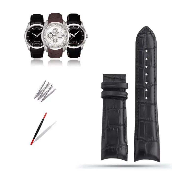 Bracelet de montre en cuir véritable pour homme, bracelet de montre Tissot T035, série 1853 T035627 