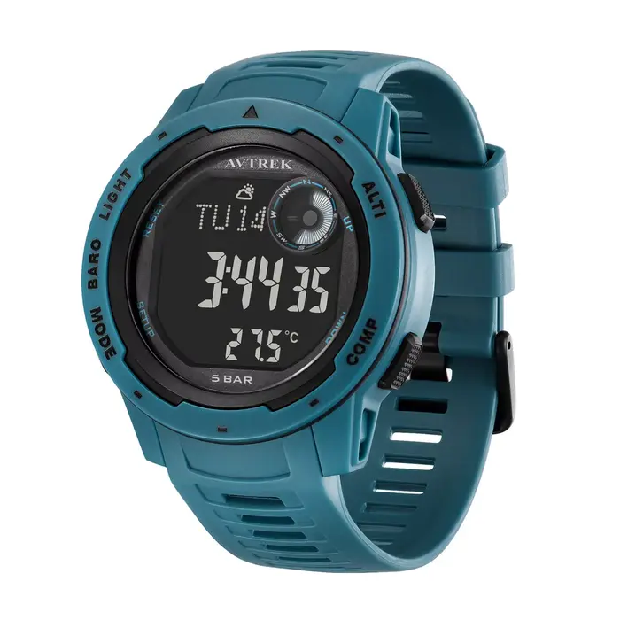 Avtrek-Montre numérique de sport de plein air pour homme, montre-bracelet électronique, podomètre, b