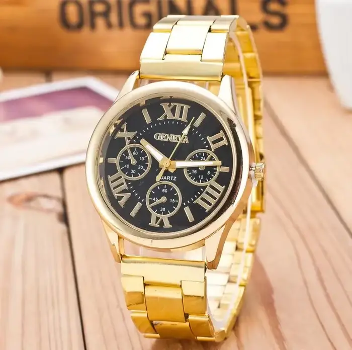 Montre genève à Quartz en acier inoxydable pour femmes, nouvelle marque, décontractée, en argent, of