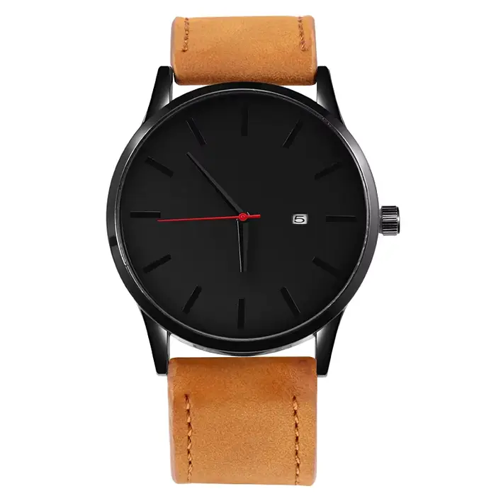 Montre de sport en cuir pour hommes