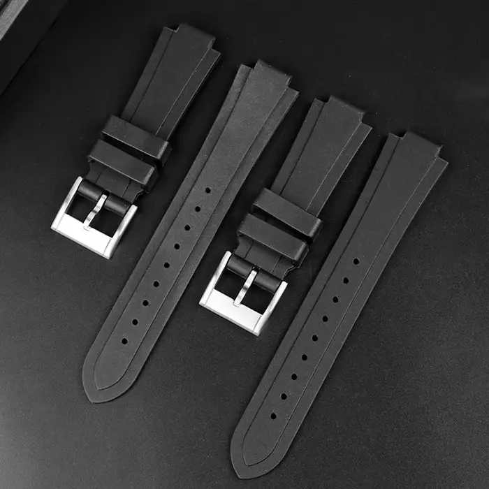 Bracelet de montre en caoutchouc pour montres traditionnelles style extrême compatible avec de nombreuses marques pour femmes et hommes occasions spéciales robuste et élégant