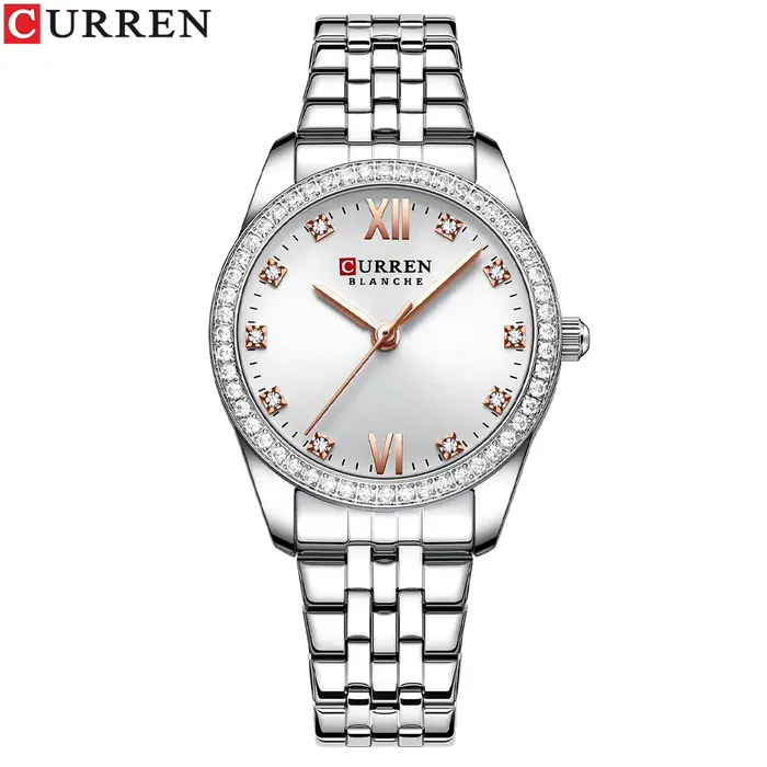 Istro REN-Montres provoqué pour femmes, acier inoxydable, horloge à bande, cadran biscuits, montres-