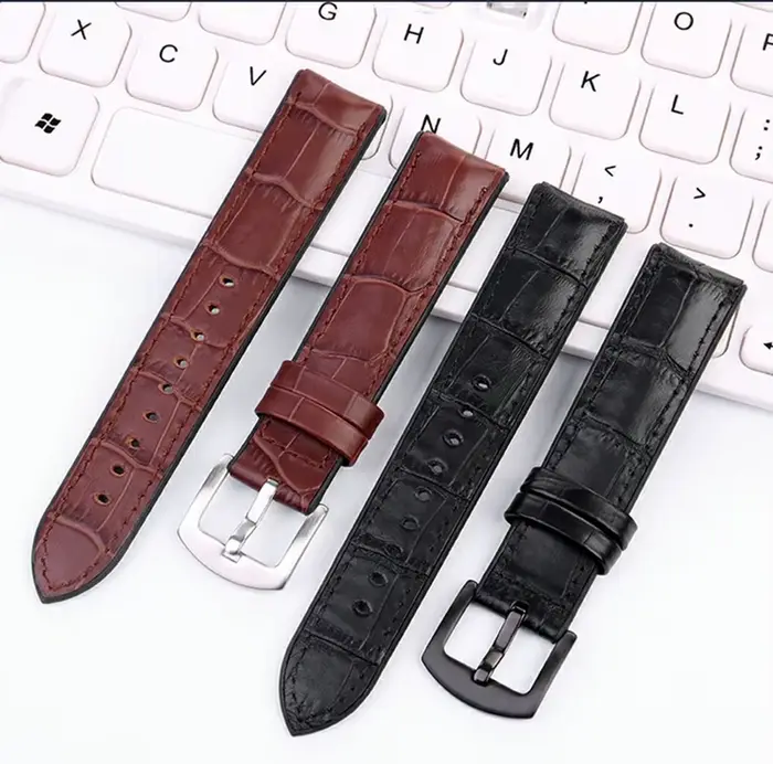Bracelet de montre en cuir véritable