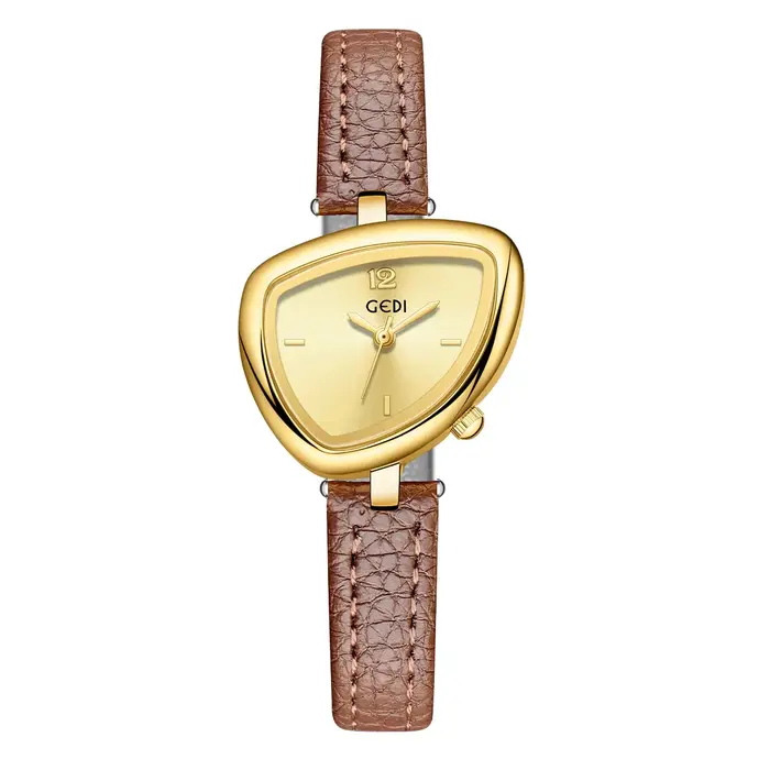 2026New dames montre polyvalent irrégulière Triangle cadran conception Simple étanche haute beauté femmes mode Quartz horloge montres