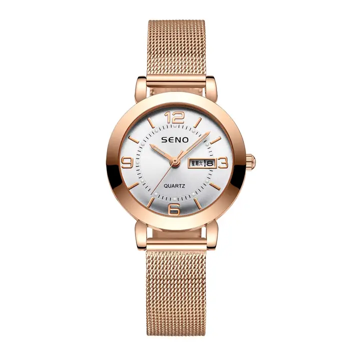 UTHAI H55 montre à Quartz pour femmes mode grand chiffre horloge lumière luxe bracelet en acier inox