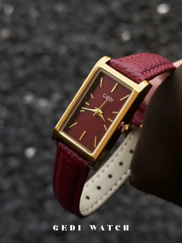 Montre de luxe pour femme style vintage quartz bracelet polyvalent et élégant cadeau occasion spéciale