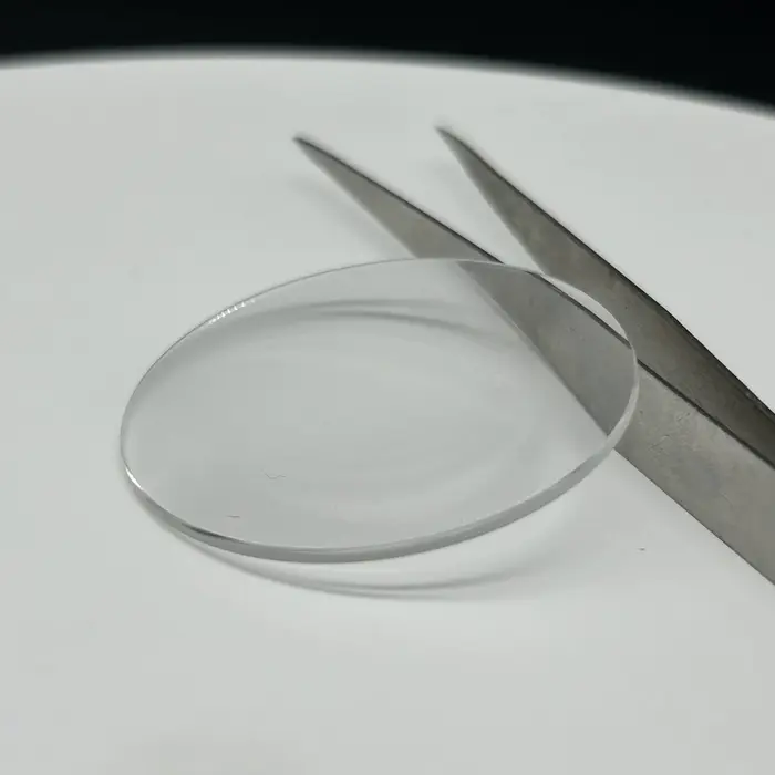 Verre de montre minéral à dôme unique, cristal rond de 16mm à 45mm de diamètre, lentille grossissant