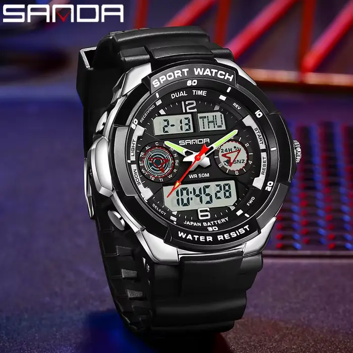 Montre-bracelet à quartz de style G pour hommes
