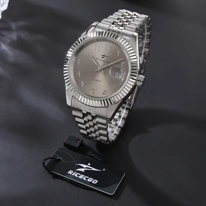 Montre de sport à Quartz en acier inoxydable pour hommes et femmes