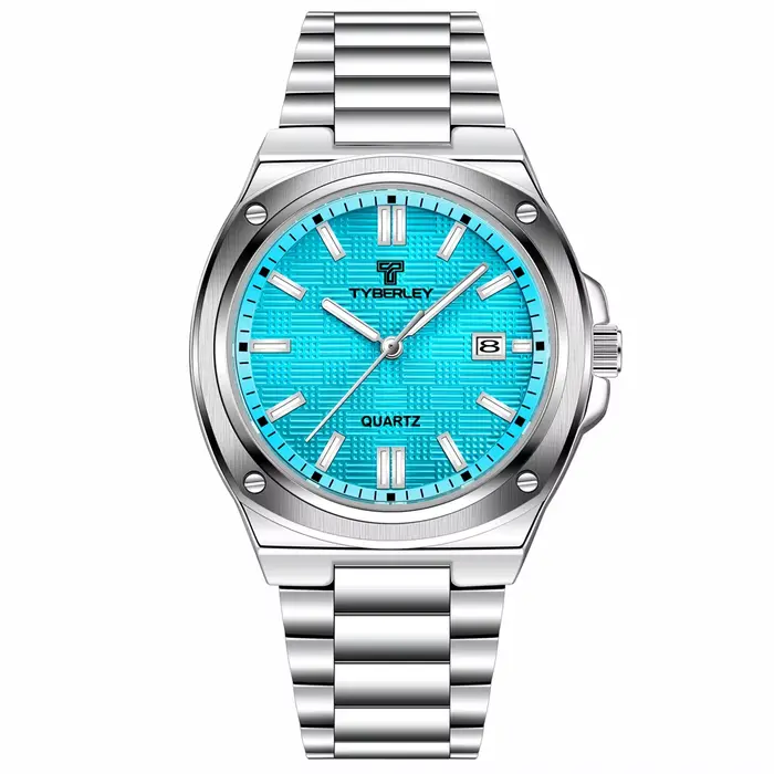 Montre de Luxe TYBERLEY Design 2026 Nouvelle Collection DD39 Lumineuse à Quartz pour Homme, Boîtier 