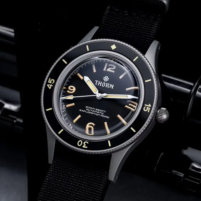 Thorn SHY033 – montre mécanique Vintage pour hommes
