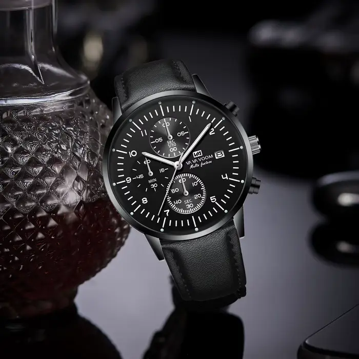 VA VA VOOM-Montre en cuir pour hommes