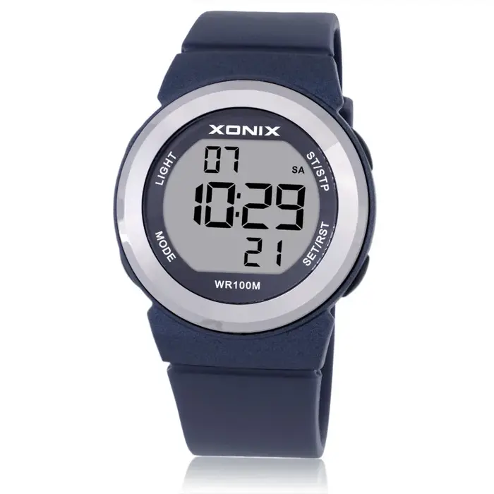 Chaude!!! XONIX Mode Femmes Montres de Sport Étanche 100 m Dames De Gelée LED Montre Numérique De Natation Plongée Main