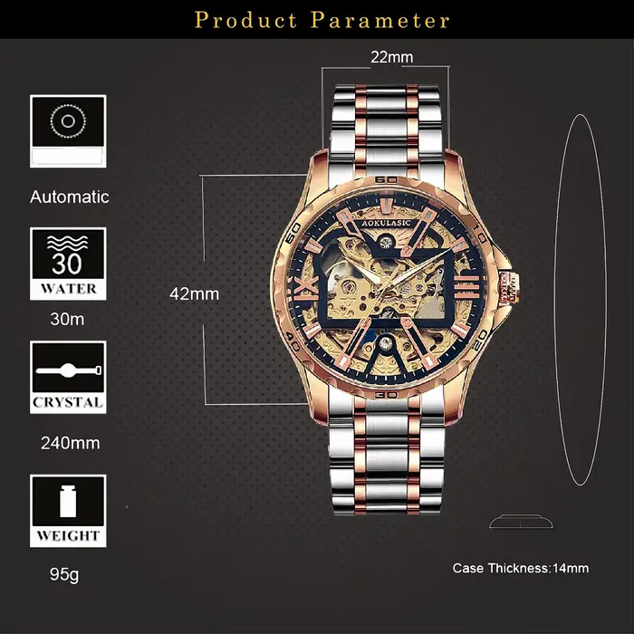 Montres mécaniques Seton pour hommes