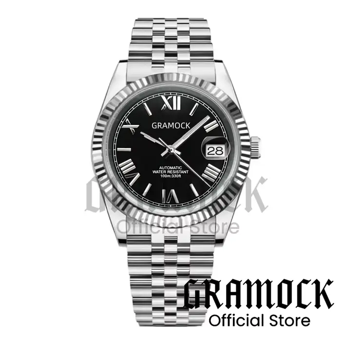 Gramock – montre de luxe bicolore en or Rose pour hommes