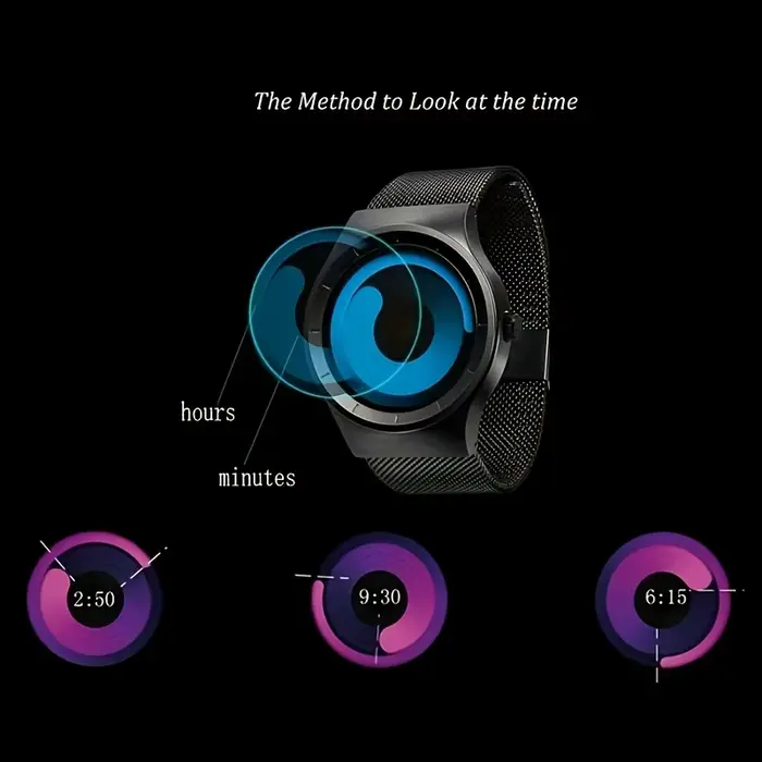 Montres homme à la mode créative personnalisable cadran circulaire étoile vortex quartz pour hommes occasions spéciales