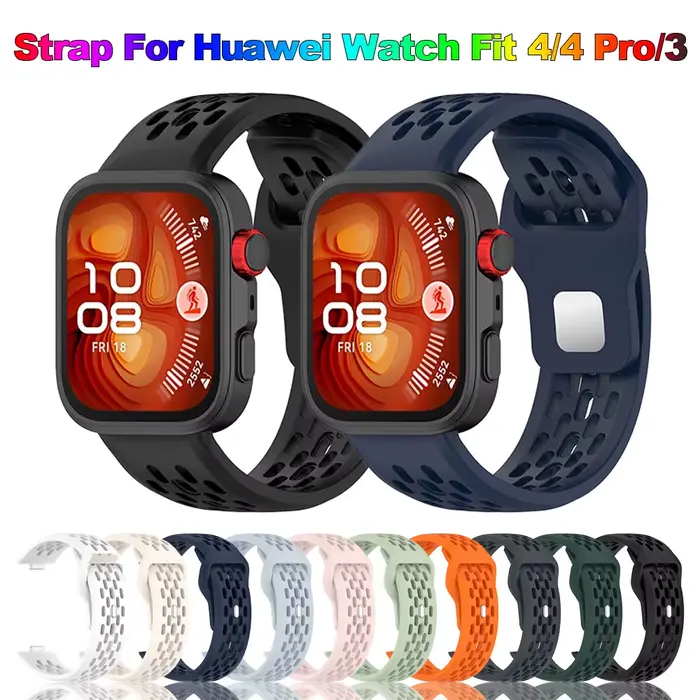 Bracelet de montre Sport en Silicone respirant