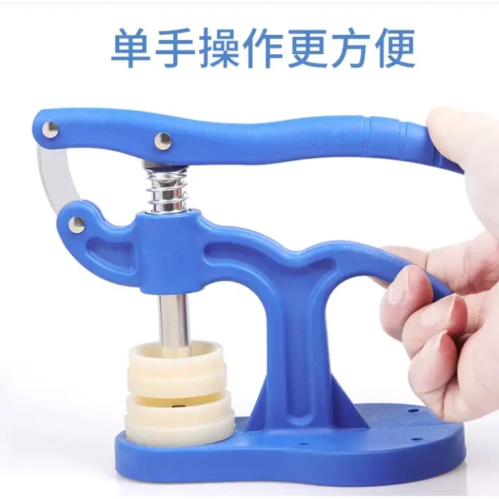 Outil de presse de réparation de pression, plus proche du dos de la montre, boîtier d'outils d'horloger, outils manuels en verre de cristal avec 12 matrices en plastique, accessoire