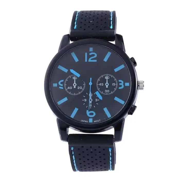 Montre-bracelet à quartz à grand cadran pour homme