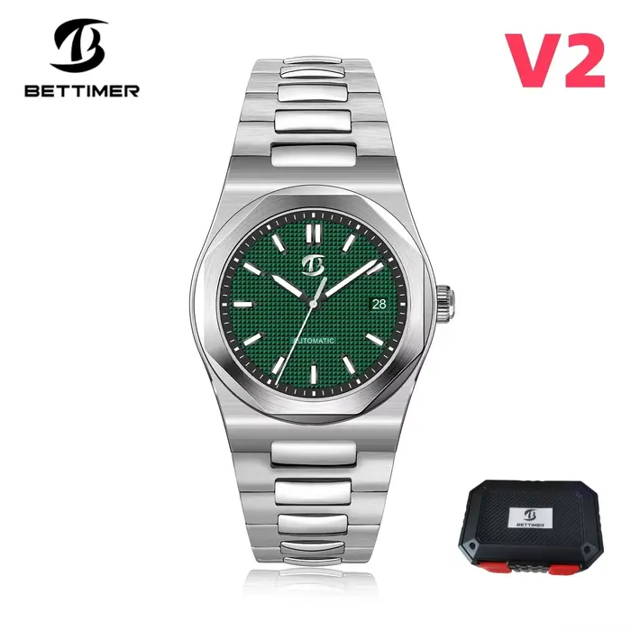 BETTIMER 2025 nouvelle montre mécanique automatique pour hommes PT5000 verre saphir 316L acier inoxy