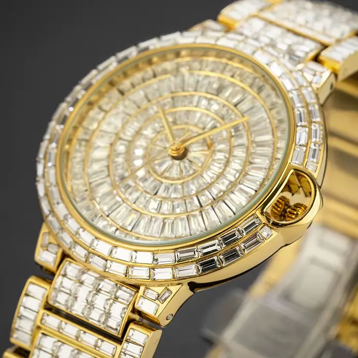 MISSFOX nouvelles montres Ice Out pour hommes Top marque horloge mode Hip Hop plein carré diamant Blingbing montre-bracelet mâle offre spéciale