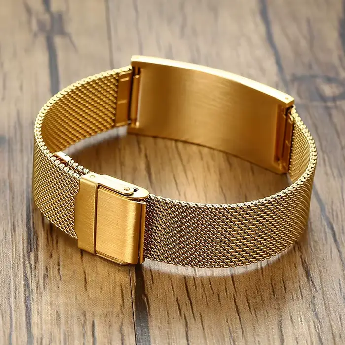 Bracelet personnalisé en acier inoxydable pour Couple