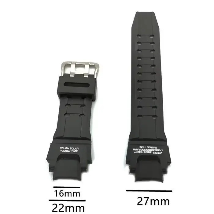 Bracelet pour Casio G-SHOCK GW-A1100 GW-A1000 GW-4000 GA-1000/1100 G-1400 hommes noir étanche Sport Silicone résine