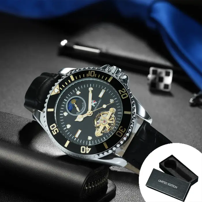 Montres pour hommes AOKULASIC Tourbillon