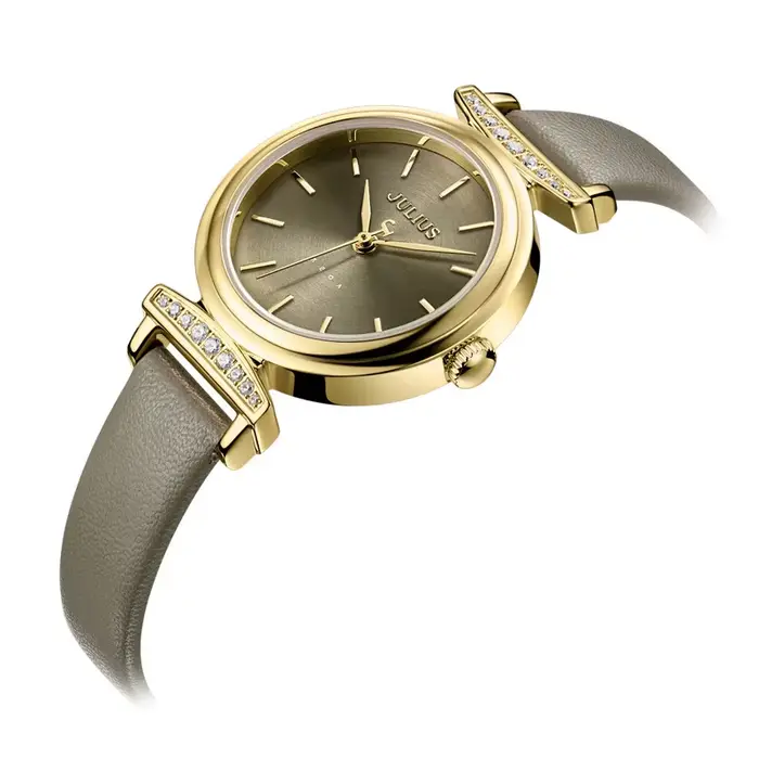 Montre à Quartz japonaise en cuir véritable pour femmes, avec remise finale, horloge à la mode, sans