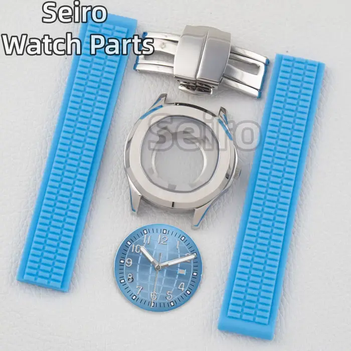 Boîtier de montre pour femme avec bracelet en caoutchouc pour AQUANAUT Nautilus