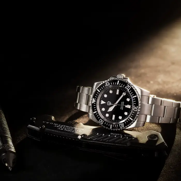 Watchdives WD1680Q V2 VH31 balayage mouvement à Quartz montre de luxe haut marque saphir acier inoxydable 20Bar étanche hommes montres
