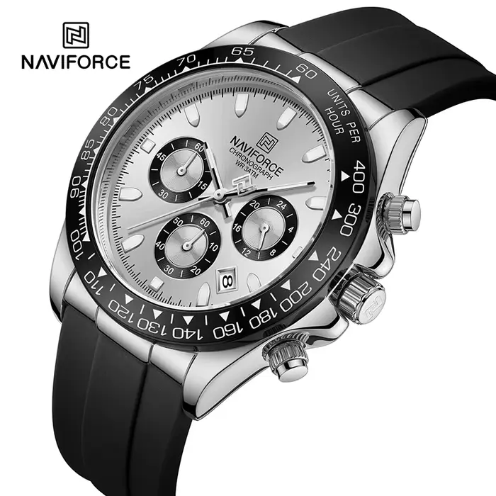 Montre Naviforce NF8054 Quartz Résistante à l'Eau Chronographe pour Hommes Occasions Spéciales Activités Physiques