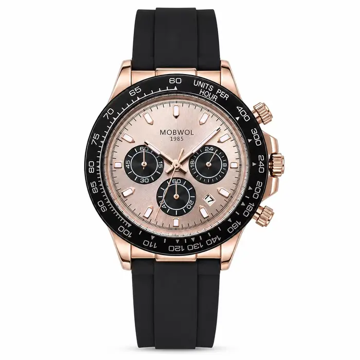 Montre à quartz pour homme MOBWOL de luxe, en vente flash, étanche, chronographe lumineux avec date,