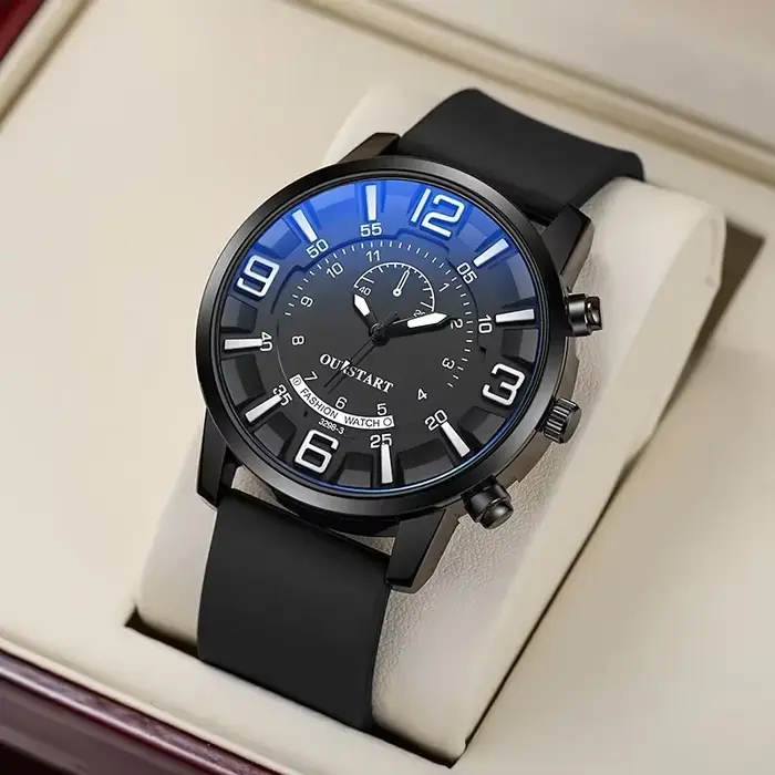 Montre à quartz d'affaires simple classique pour hommes