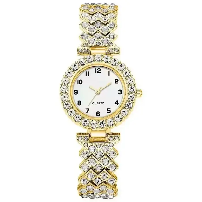 Décontracté dames Quartz montre-Bracelet Bracelet ensemble 2 pièces