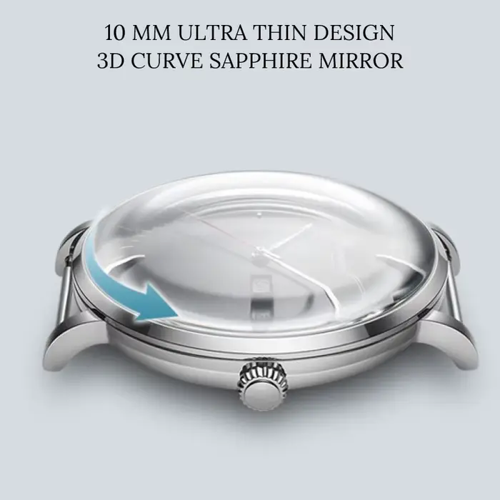 Montre Carnaval haute qualité Miyota automatique incurvée saphir élégante pour hommes occasions spéciales