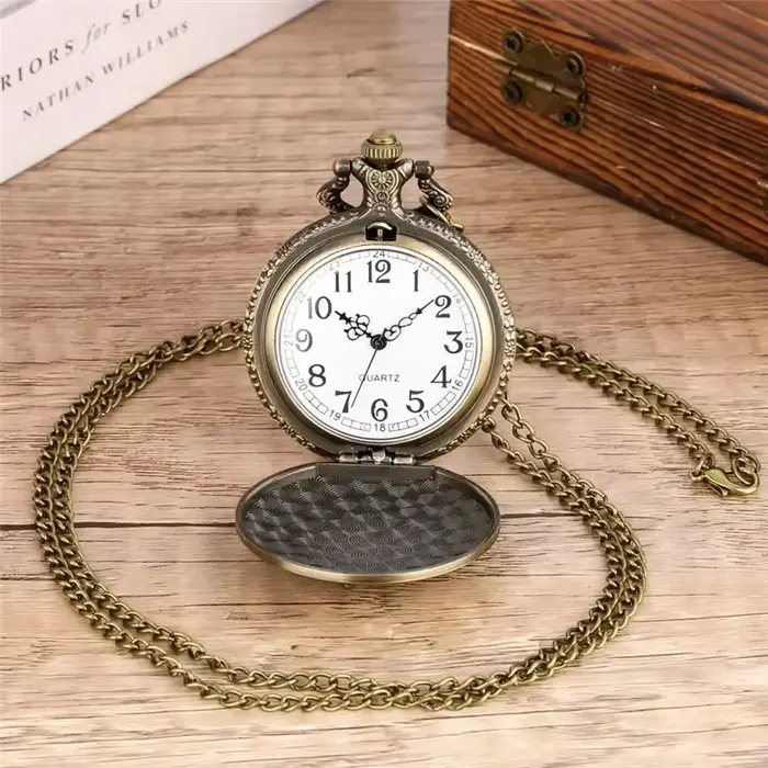 Montre de poche analogique à Quartz pour hommes et femmes