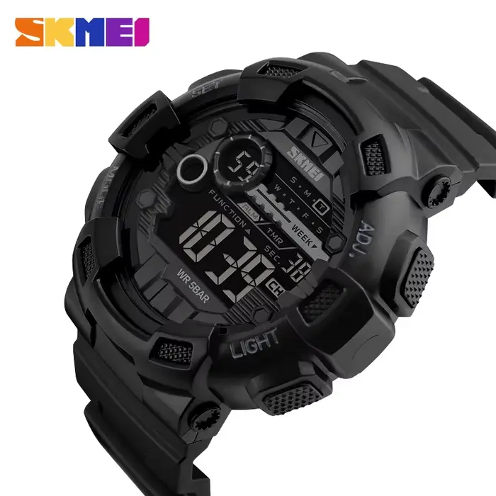 Montre de sport numérique étanche pour homme