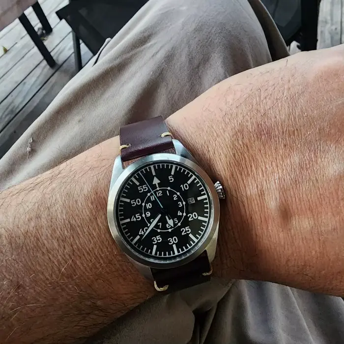 Montre automatique de pilote Flieger A Type B Aviateur Field Reloj Piloto Relogio Orologio Pilota