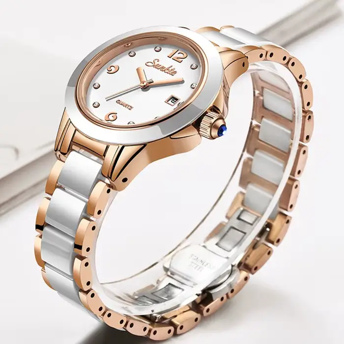 Mode Femmes Montre Rose Or Dames Bracelet Montres Fille Reloj Mujer 2023 Nouvelle
