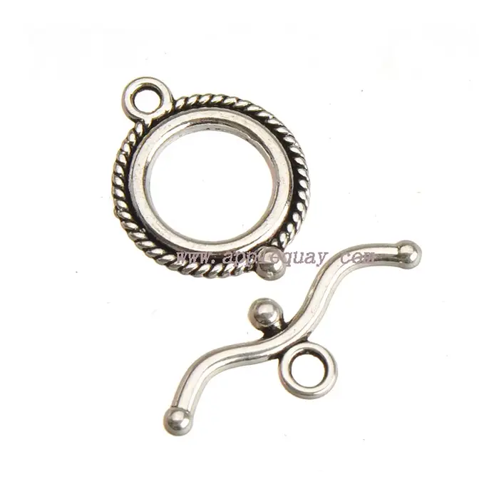 Fermoir pour Bracelet et collier, crochets OT ronds en argent, artisanat, breloques en métal, chaîne