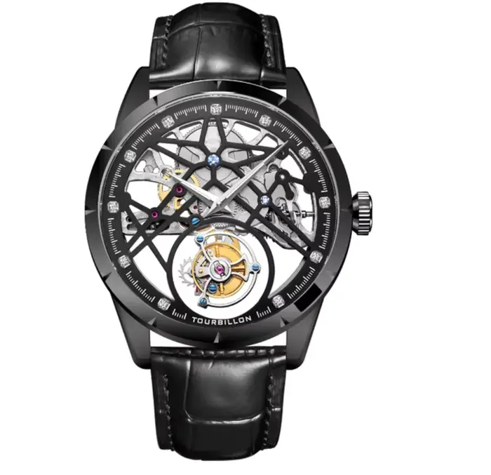 AESOP hommes volant Tourbillon mouvement mécanique automatique montres de luxe montres squelette mon