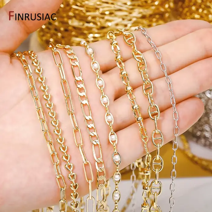 Chaînes plaquées or 14 carats pour bijoux DIY élégants à offrir pour femmes et hommes pour diverses occasions spéciales