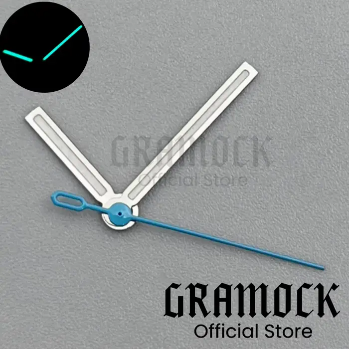 GRAMOCK NH35 BGW9/vert aiguilles de montre lumineuses Rose argent or rouge bleu pointeurs