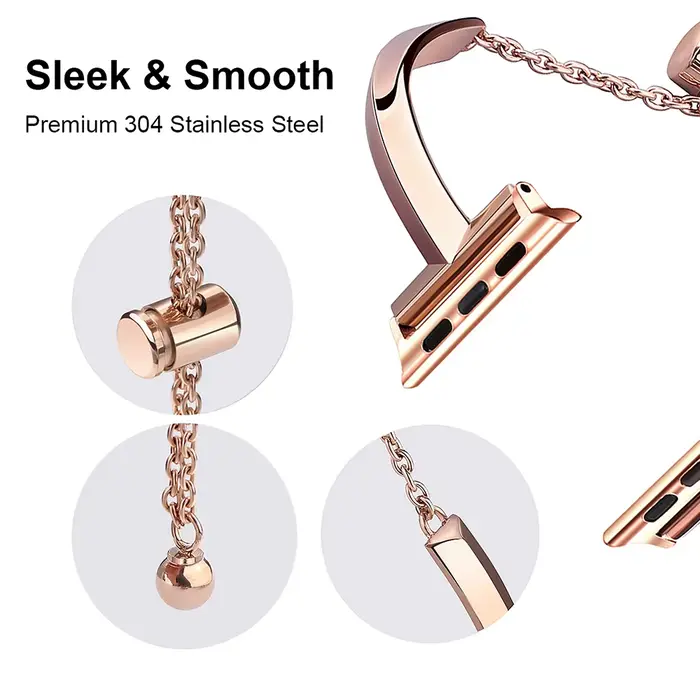Bracelet à maillons en acier inoxydable