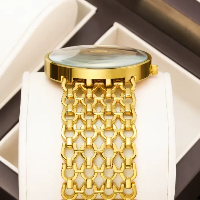 YaLaLuSi Montre à quartz minimaliste pour femme avec grand cadran